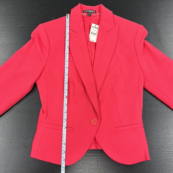 Express Hot Pink Cropped Blazer - 0 - Picture 10 of 15